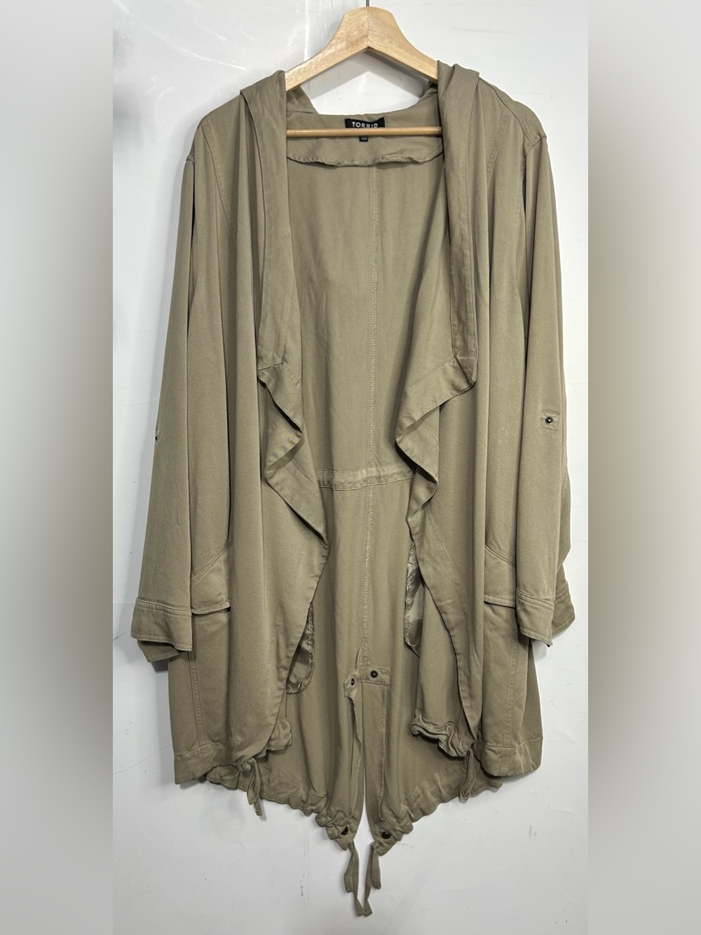 Torrid Open Front Tan Cardigan Duster Size 4/ 4X